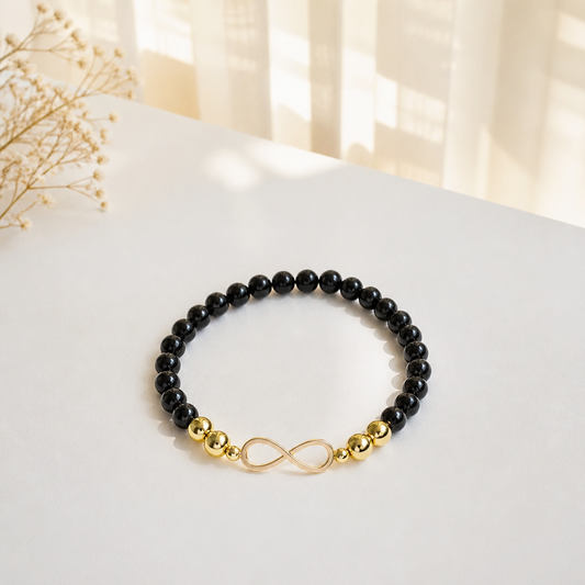 Turmalin Armband Infinity