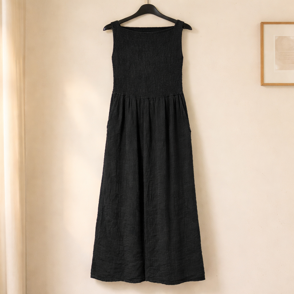 Musselin Jumper mit Taschen