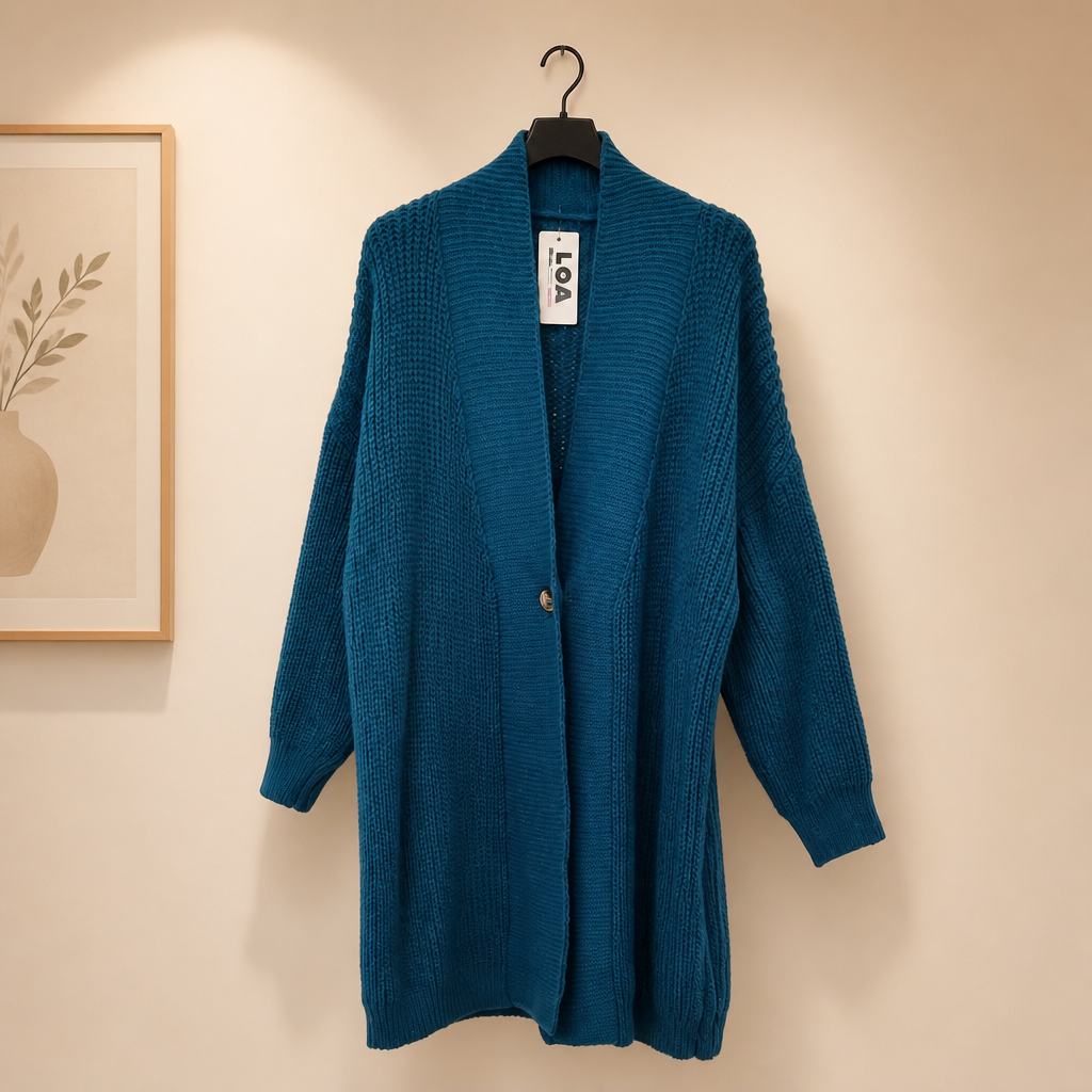Strick Cardigan mit Knopf