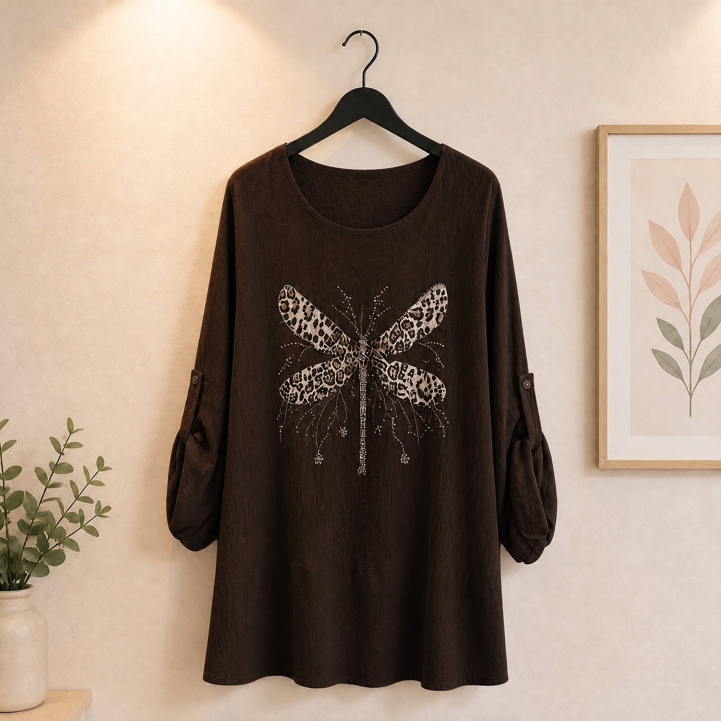 Longshirt mit Libelle
