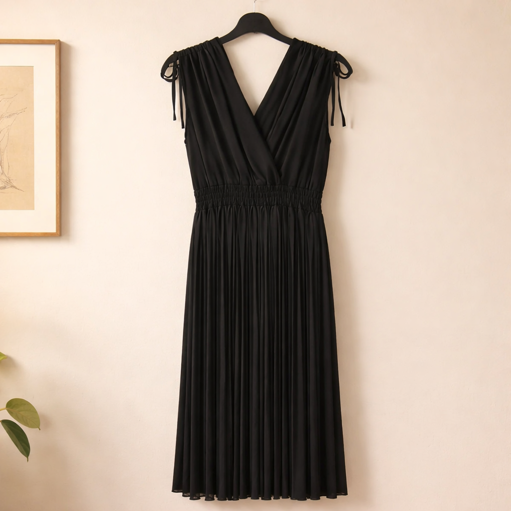 Kleid mit plissee Rock