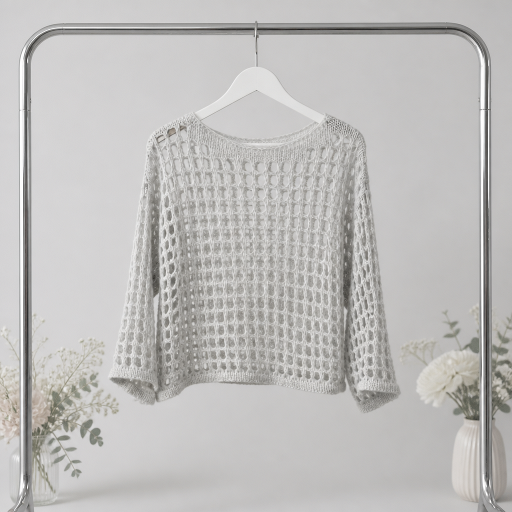 Strickpulli Netzdesign