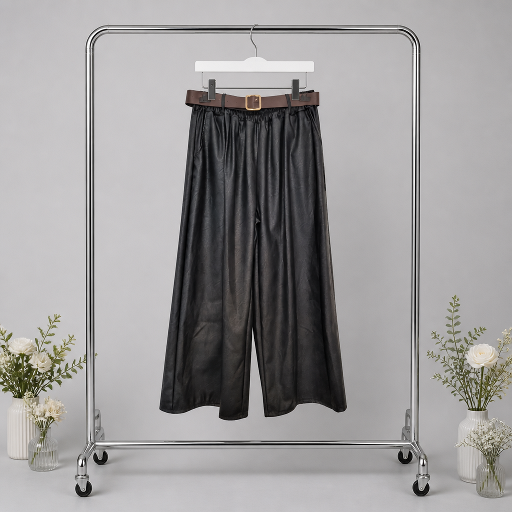 Culotte in Leder-Optik