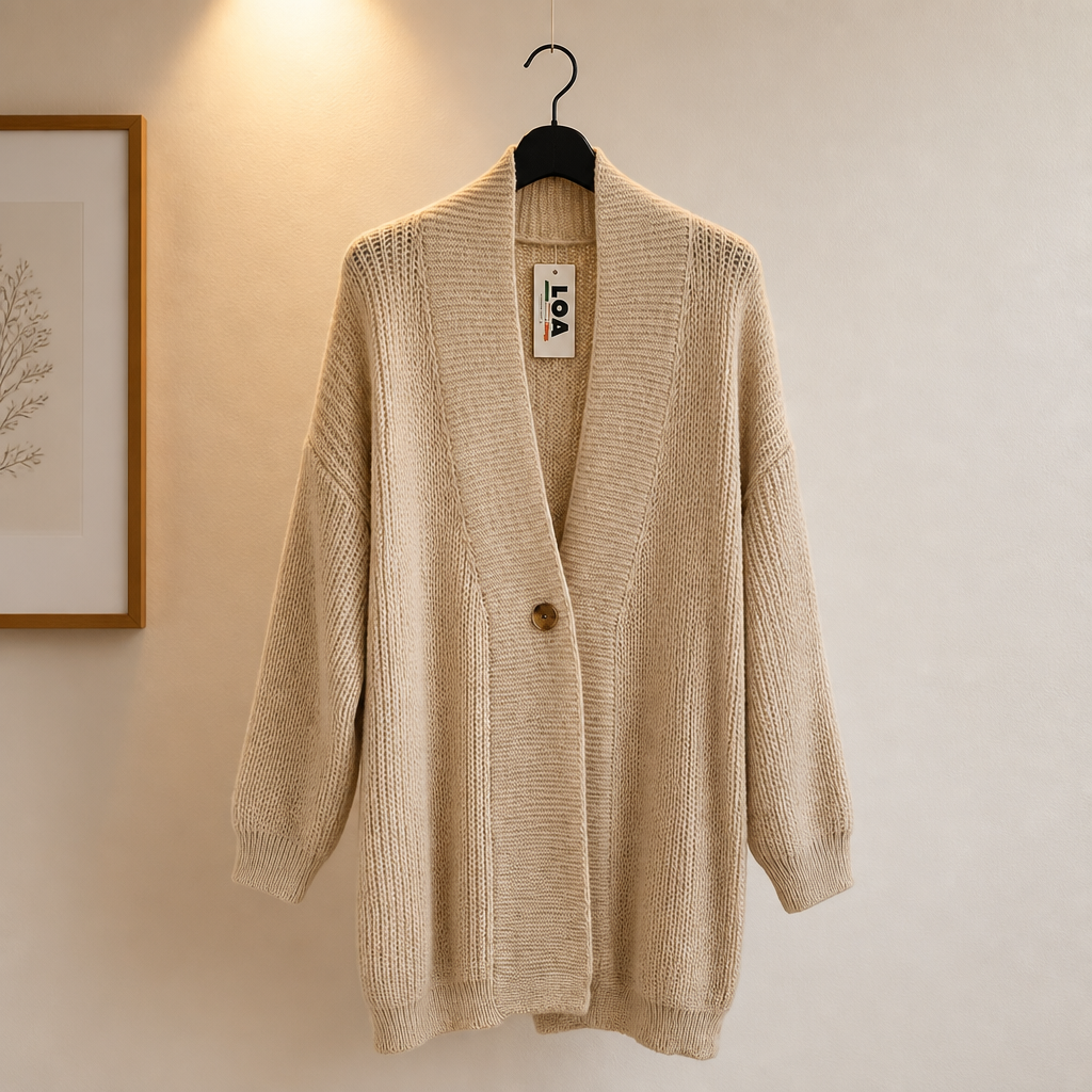 Strick Cardigan mit Knopf