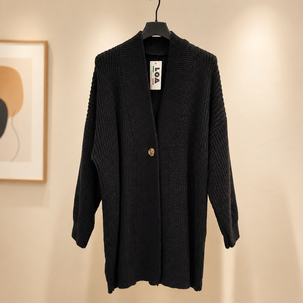 Strick Cardigan mit Knopf