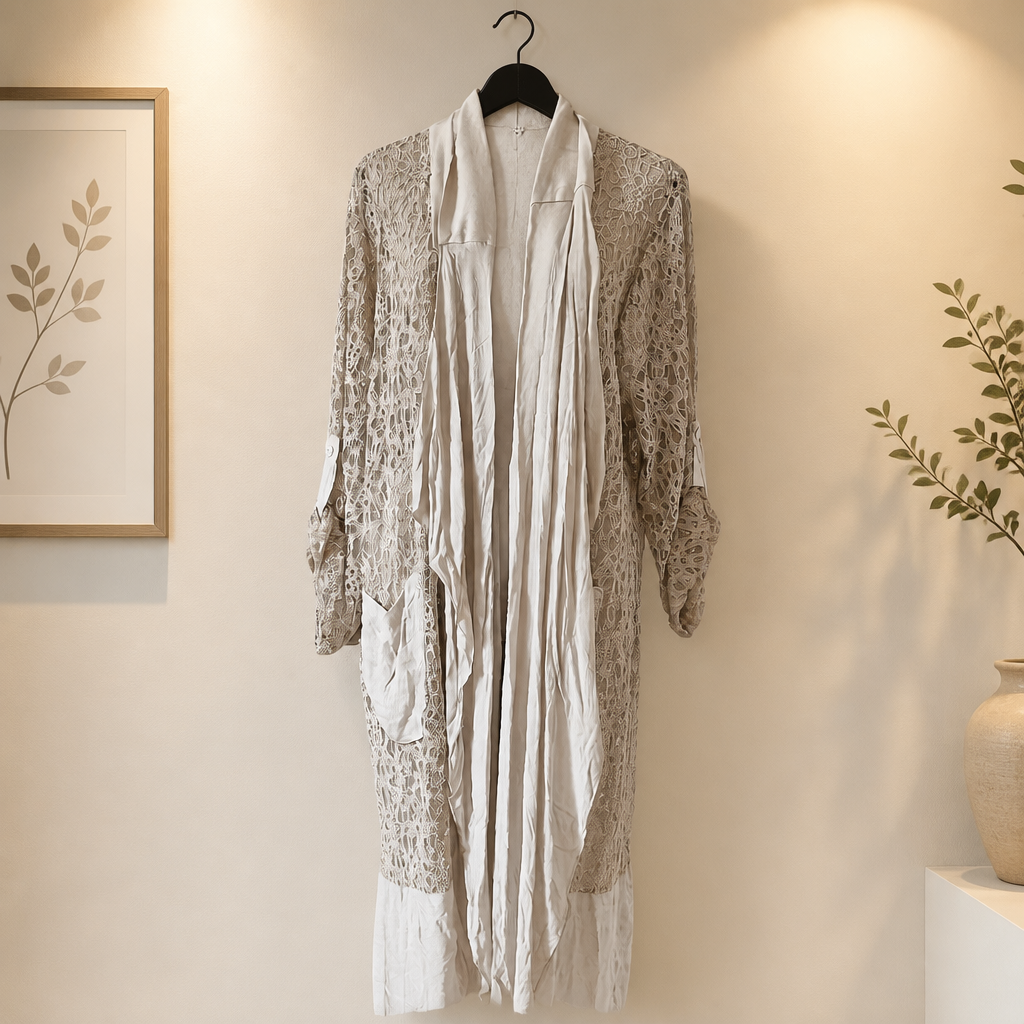 Spitzen Cardigan aus Baumwolle