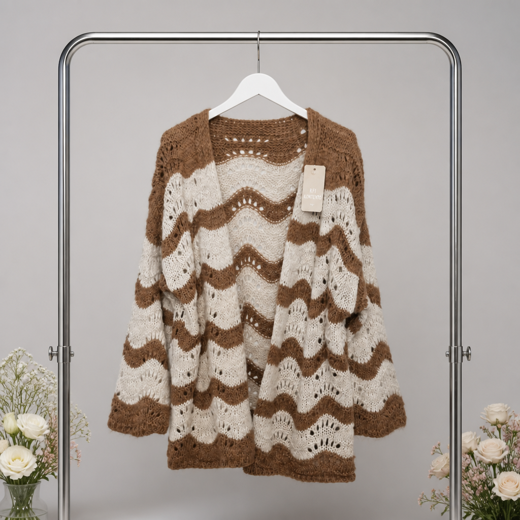Cardigan mit Streifen
