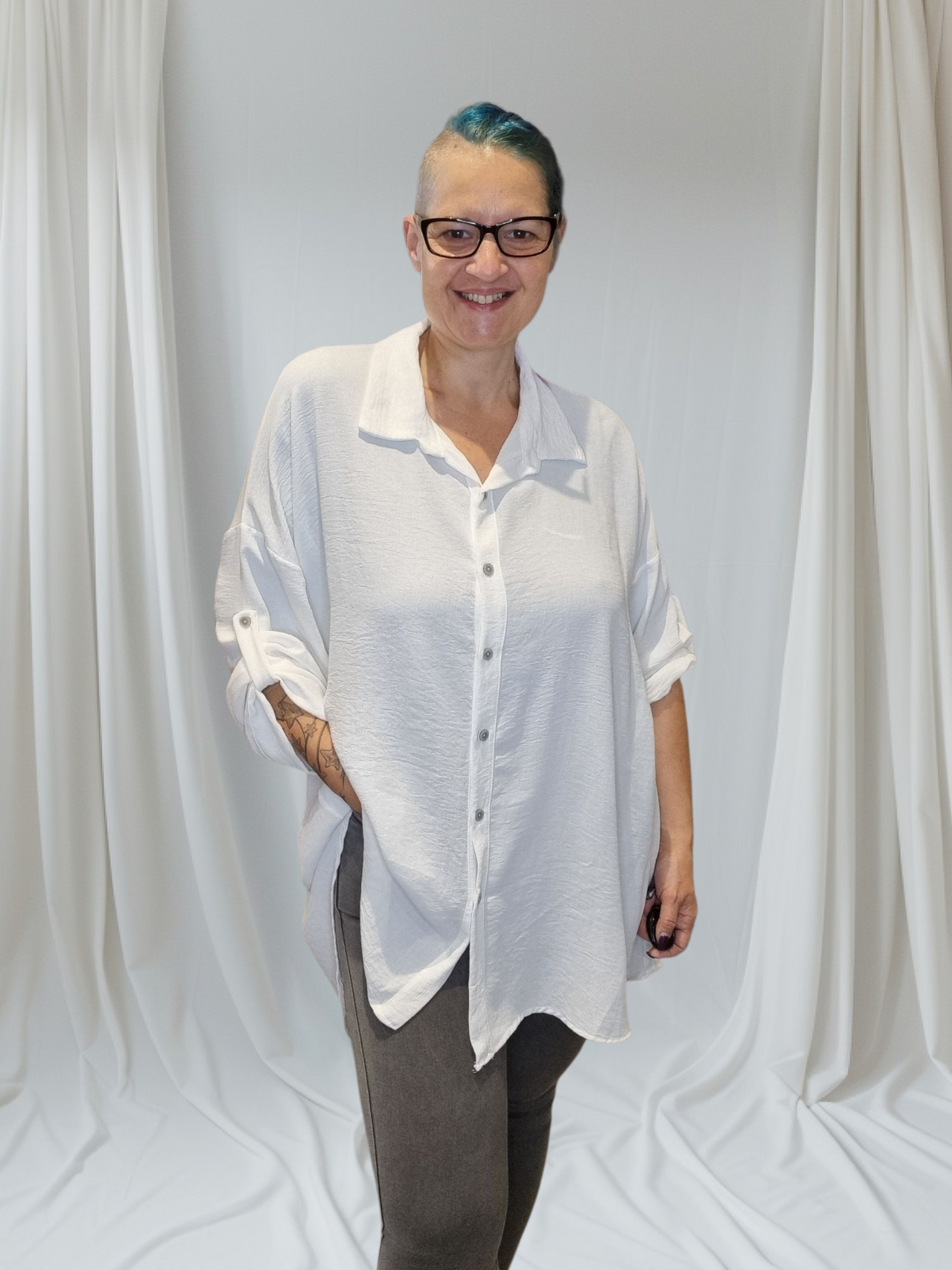 Bluse mit Pollunder