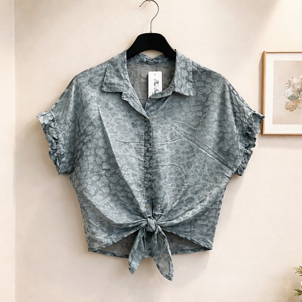 Leichte Bluse mir Leo Print