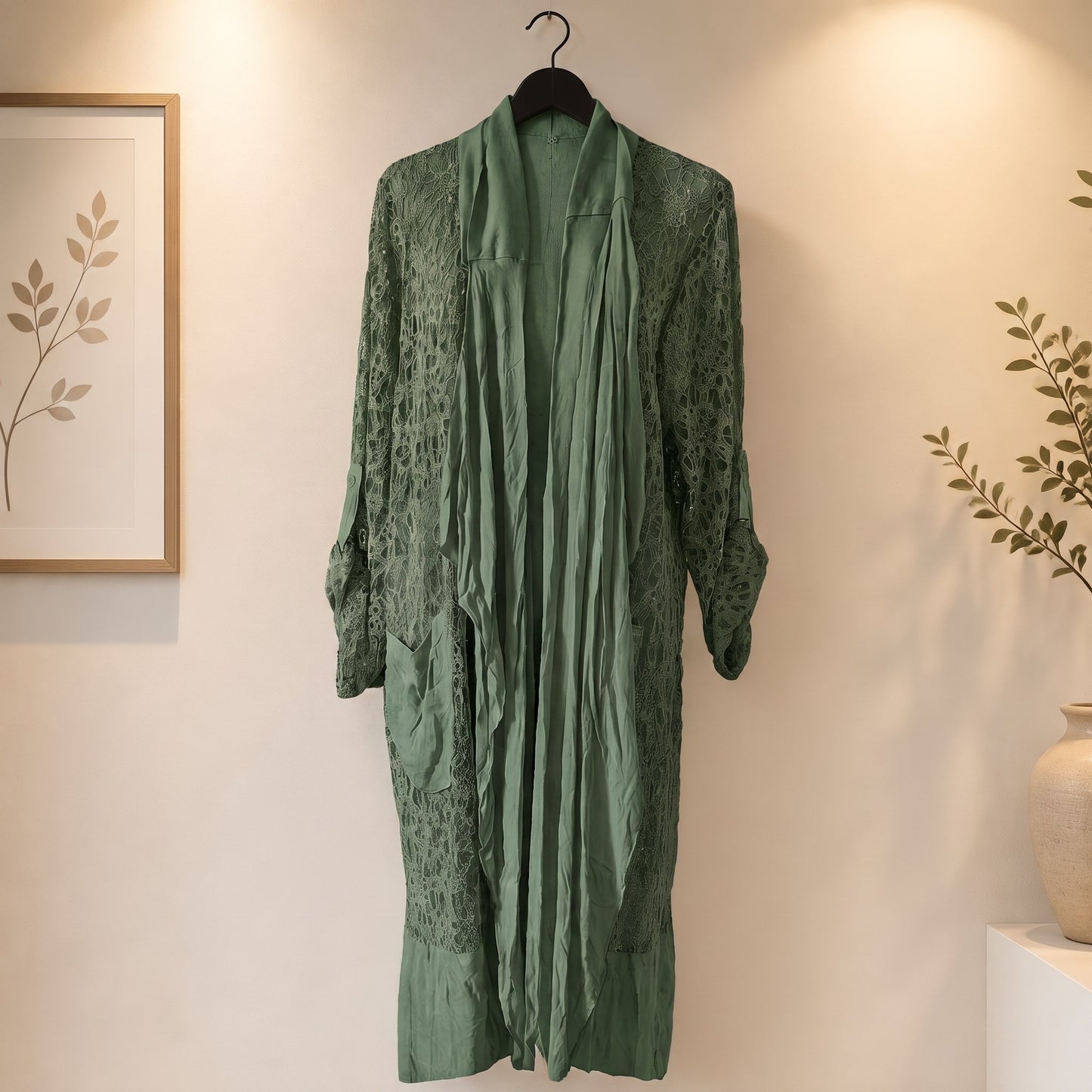Spitzen Cardigan aus Baumwolle