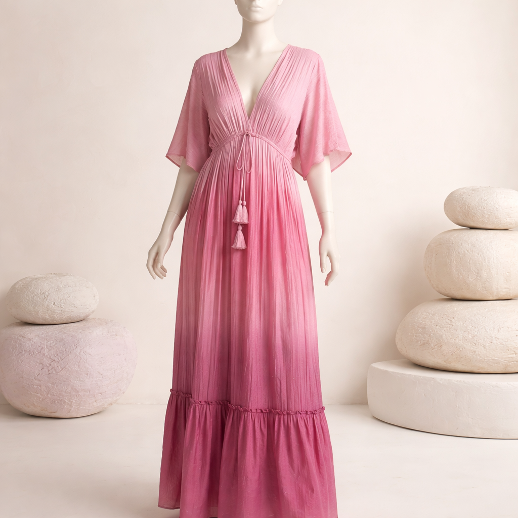 Funkelndes Boho Maxikleid