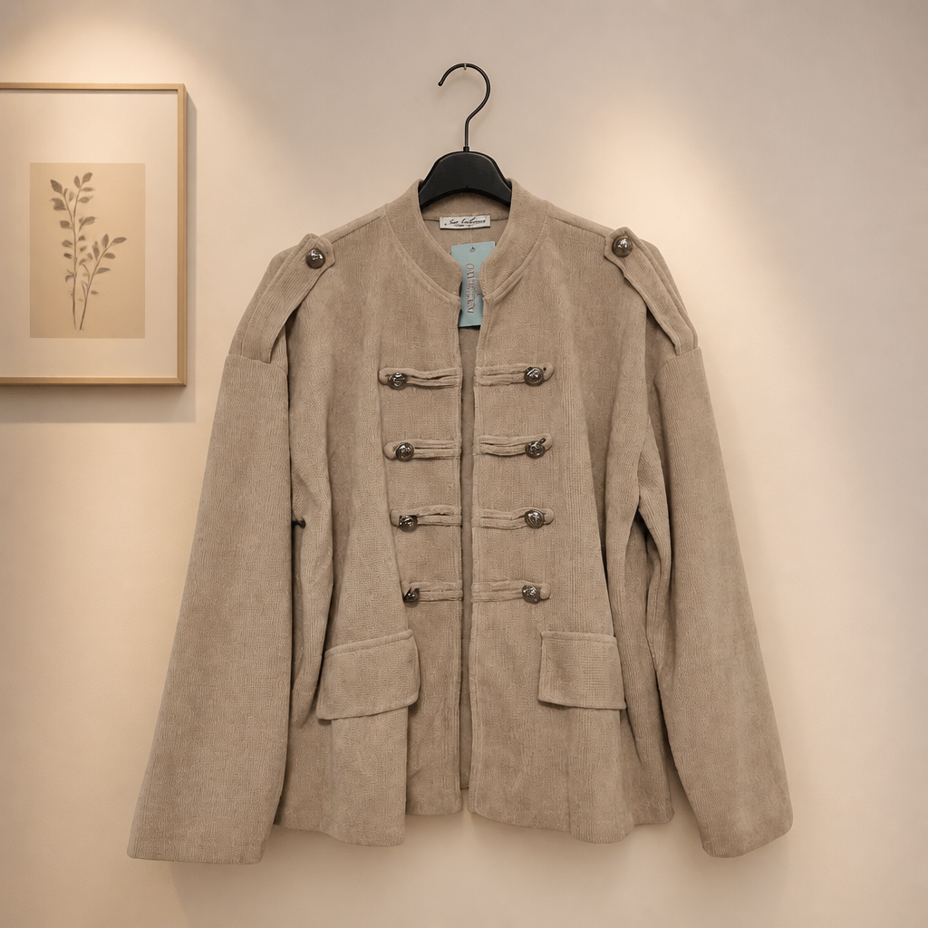 Cordjacke im Military Style