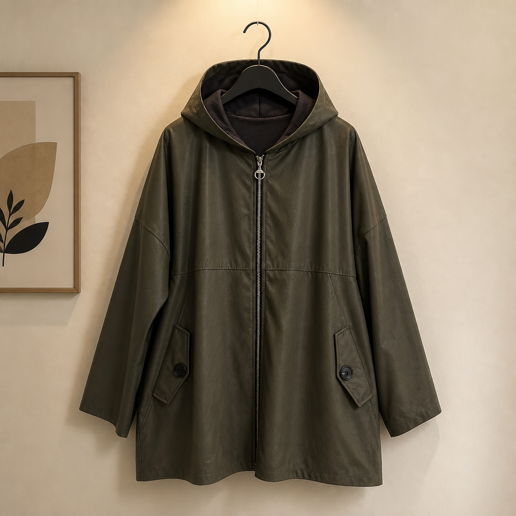 Lederlook Jacke