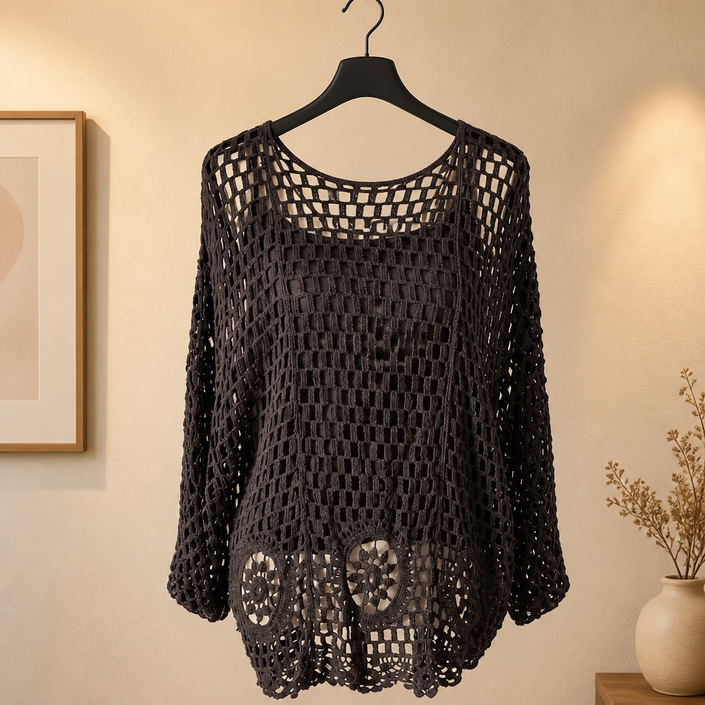 Häkel Pulli mit Untershirt