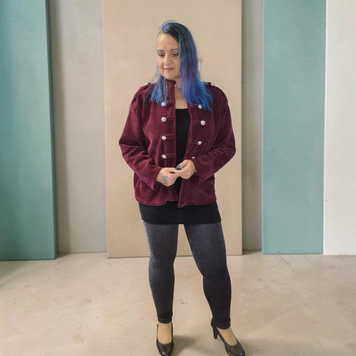 Cordjacke im Military Style