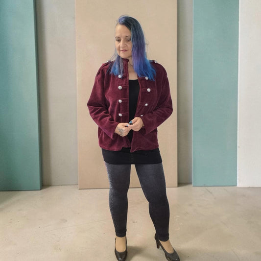 Cordjacke im Military Style