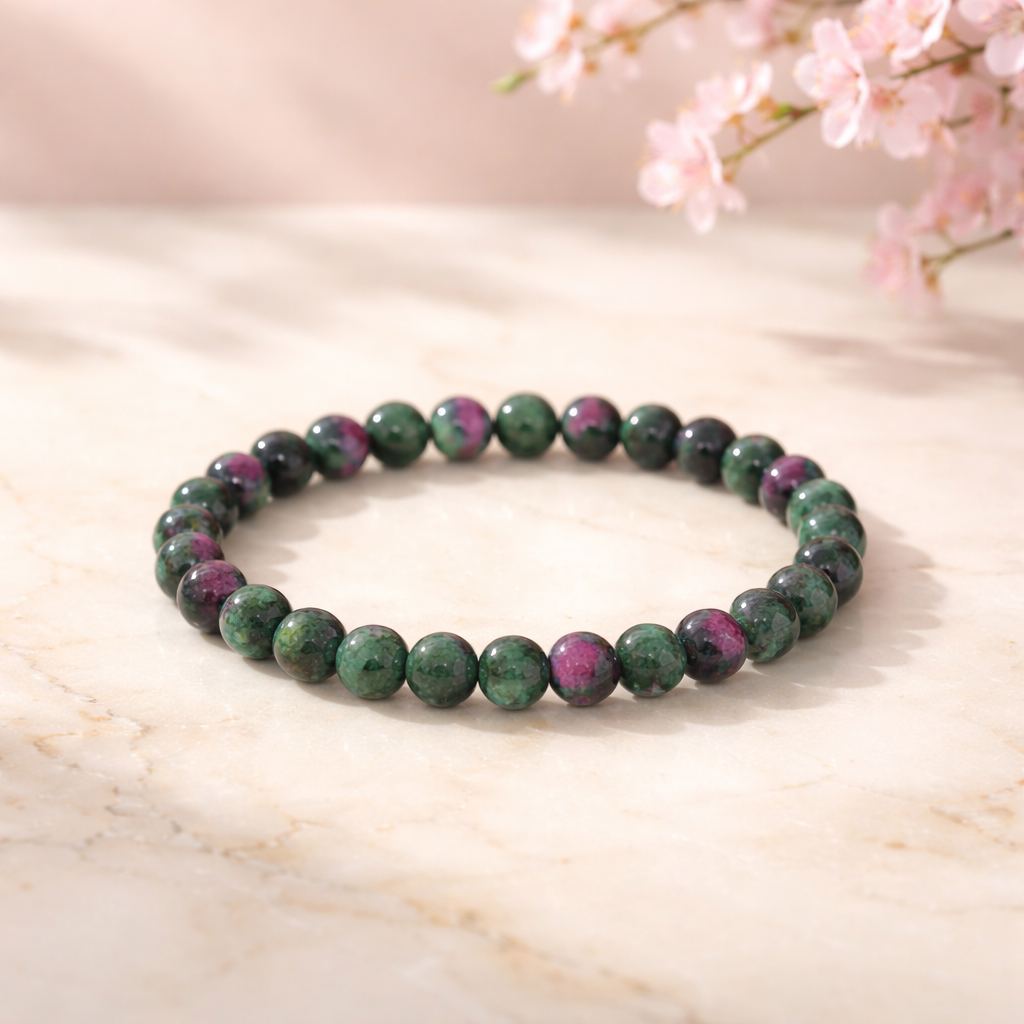 Armband Rubin-Zoisit 6mm