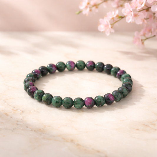 Armband Rubin-Zoisit 6mm