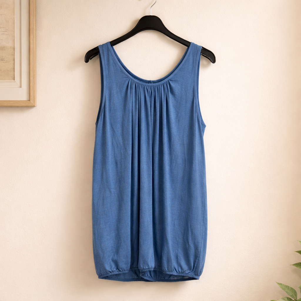 Basic Top mit elastischem Saum