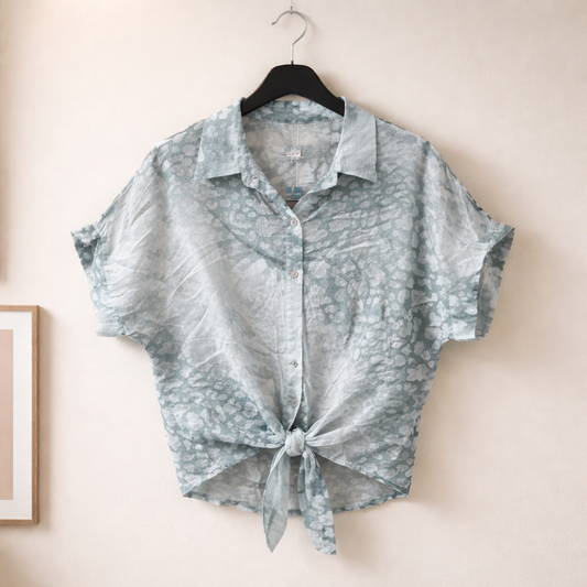 Leichte Bluse mir Leo Print