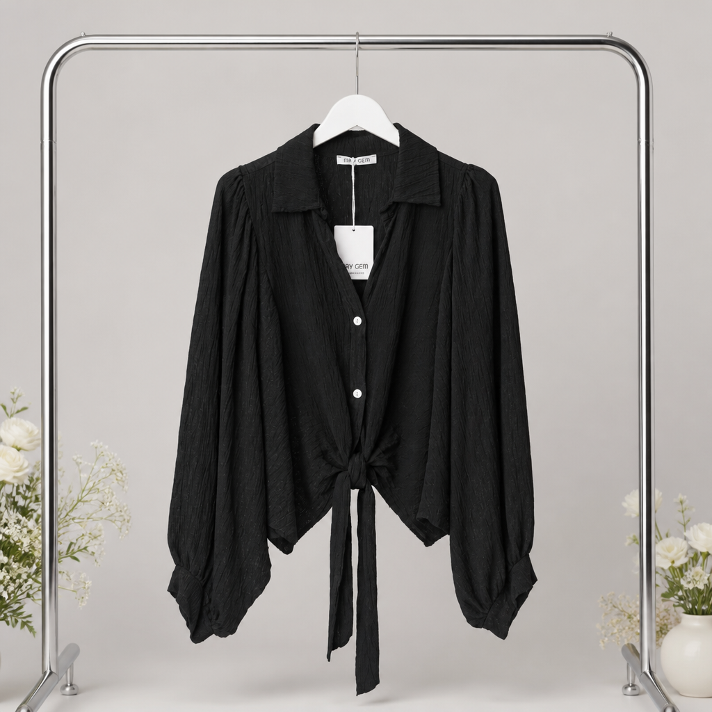 Lässige Bluse mit Schimmereffekt