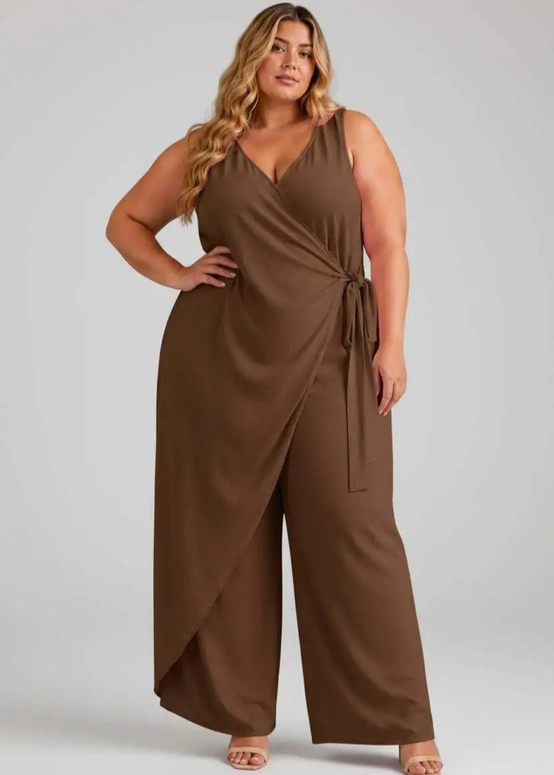 Jumpsuit mit Wickeloptik