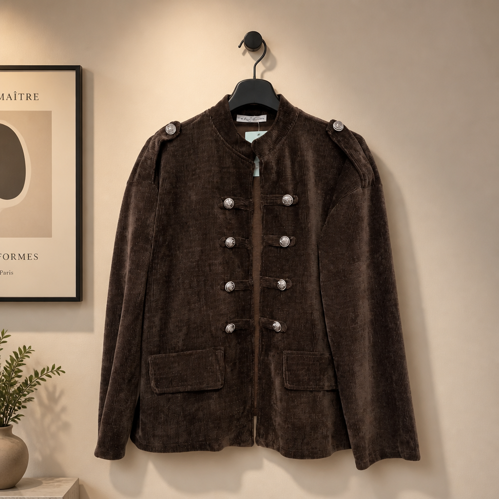 Cordjacke im Military Style