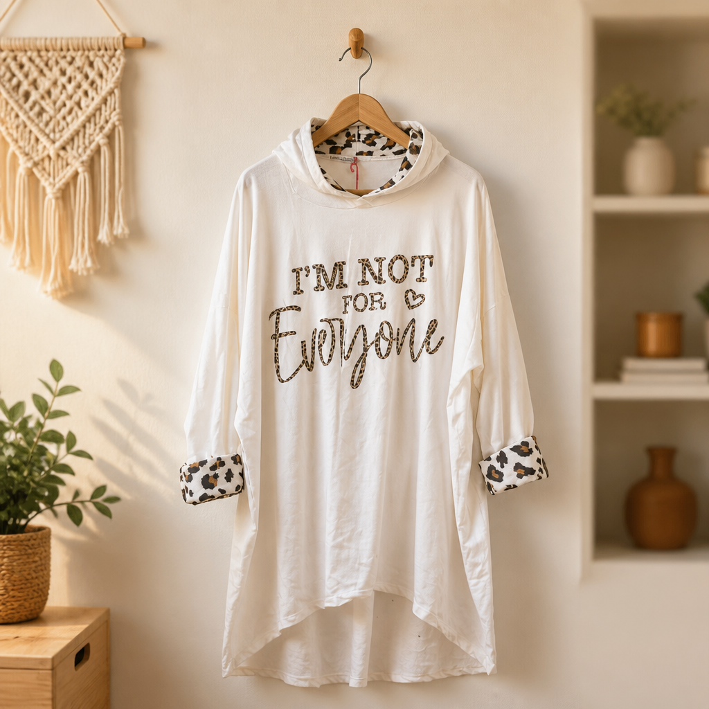 Long Hoodie "not for everything"