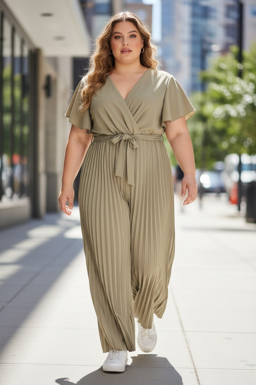 Plissee Jumpsuit
