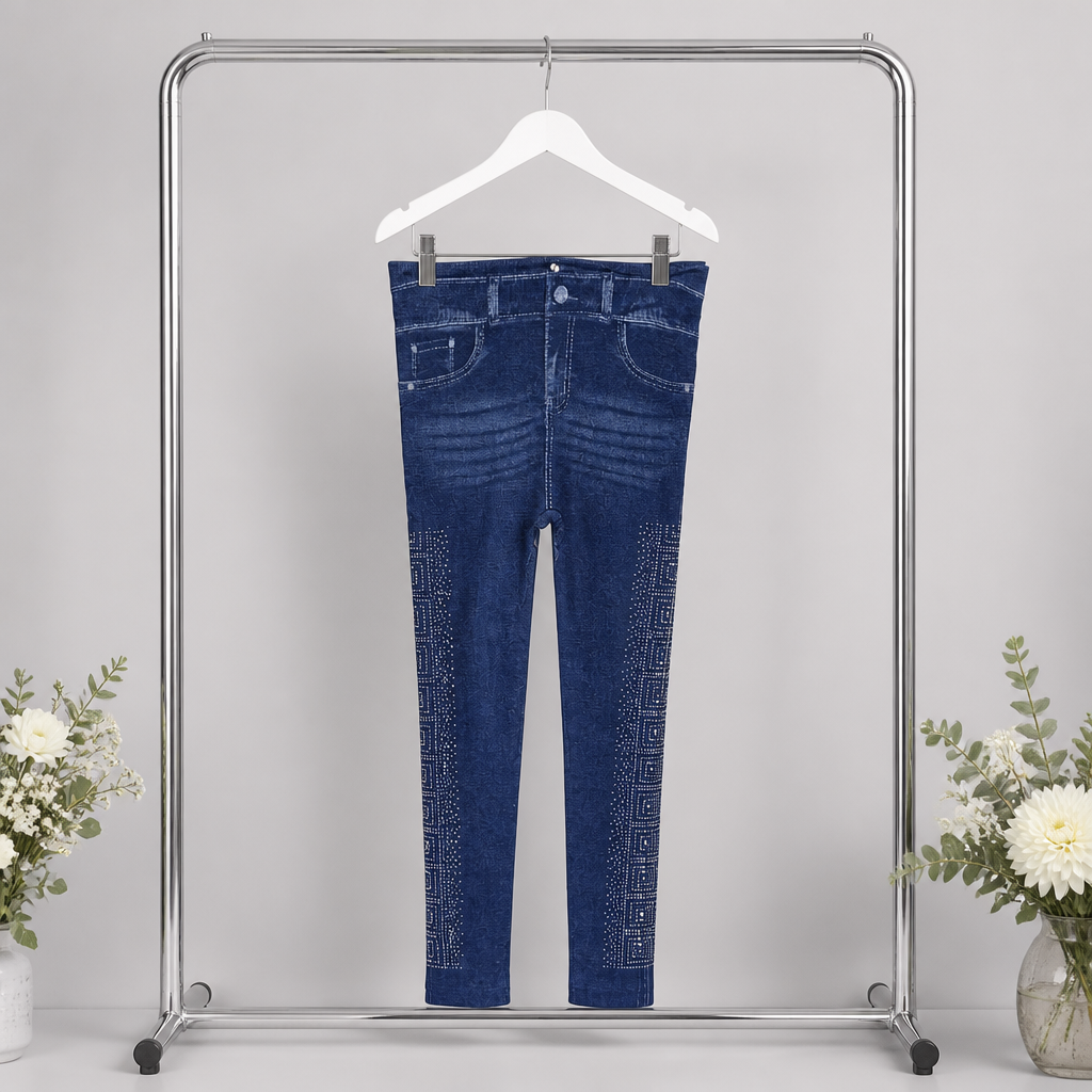 Jeggings mit Glitzerdetails