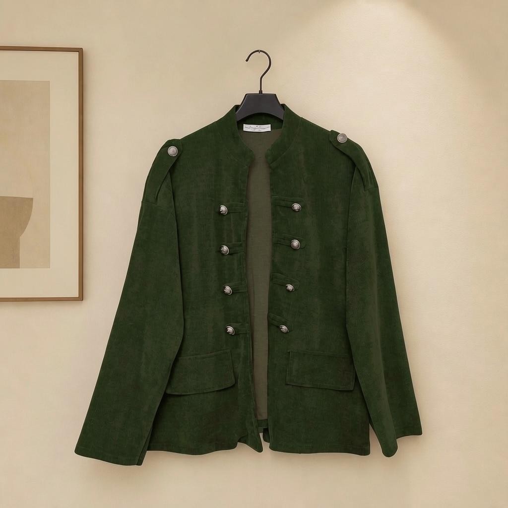 Cordjacke im Military Style
