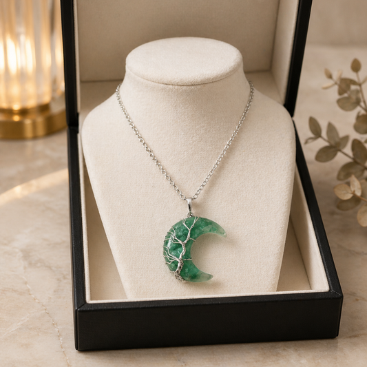 Kette mit Orgonit/Aventurin Mond