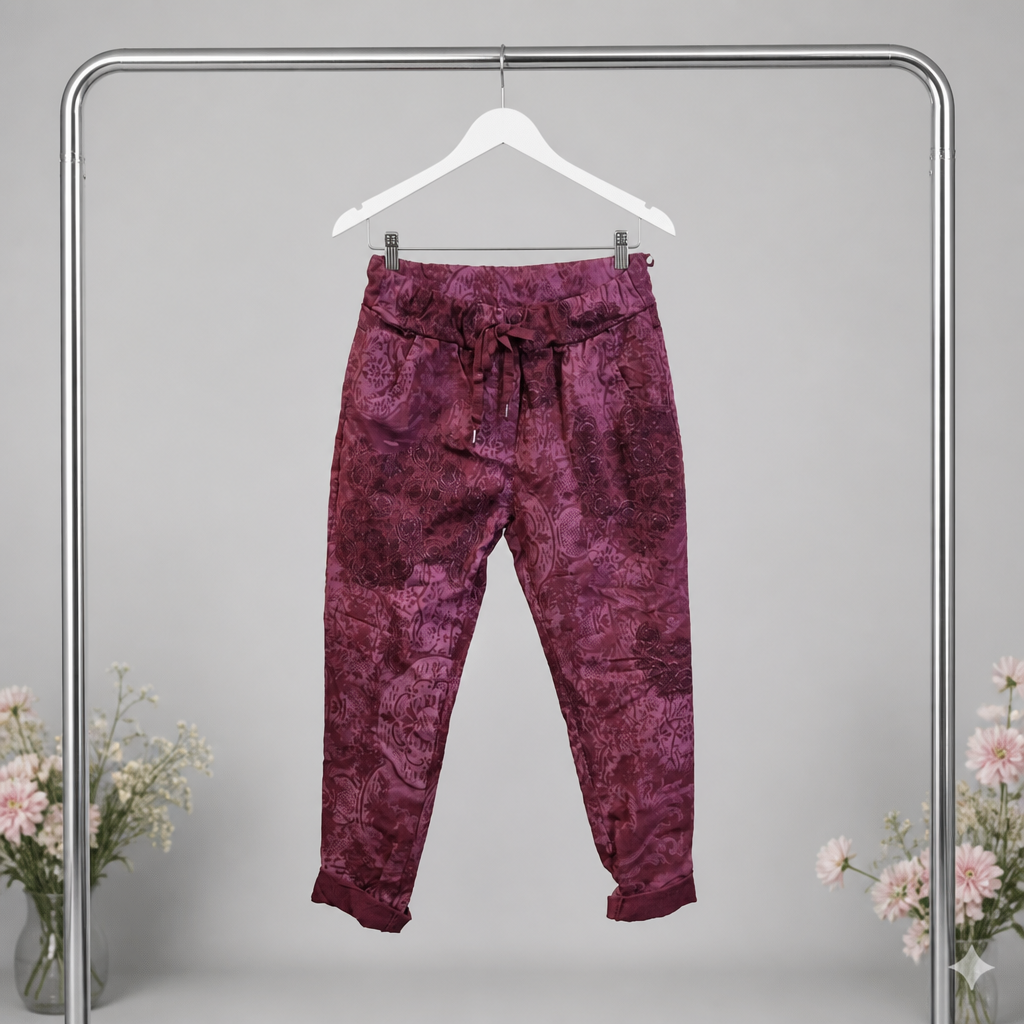 Jogpant mit floralem Print