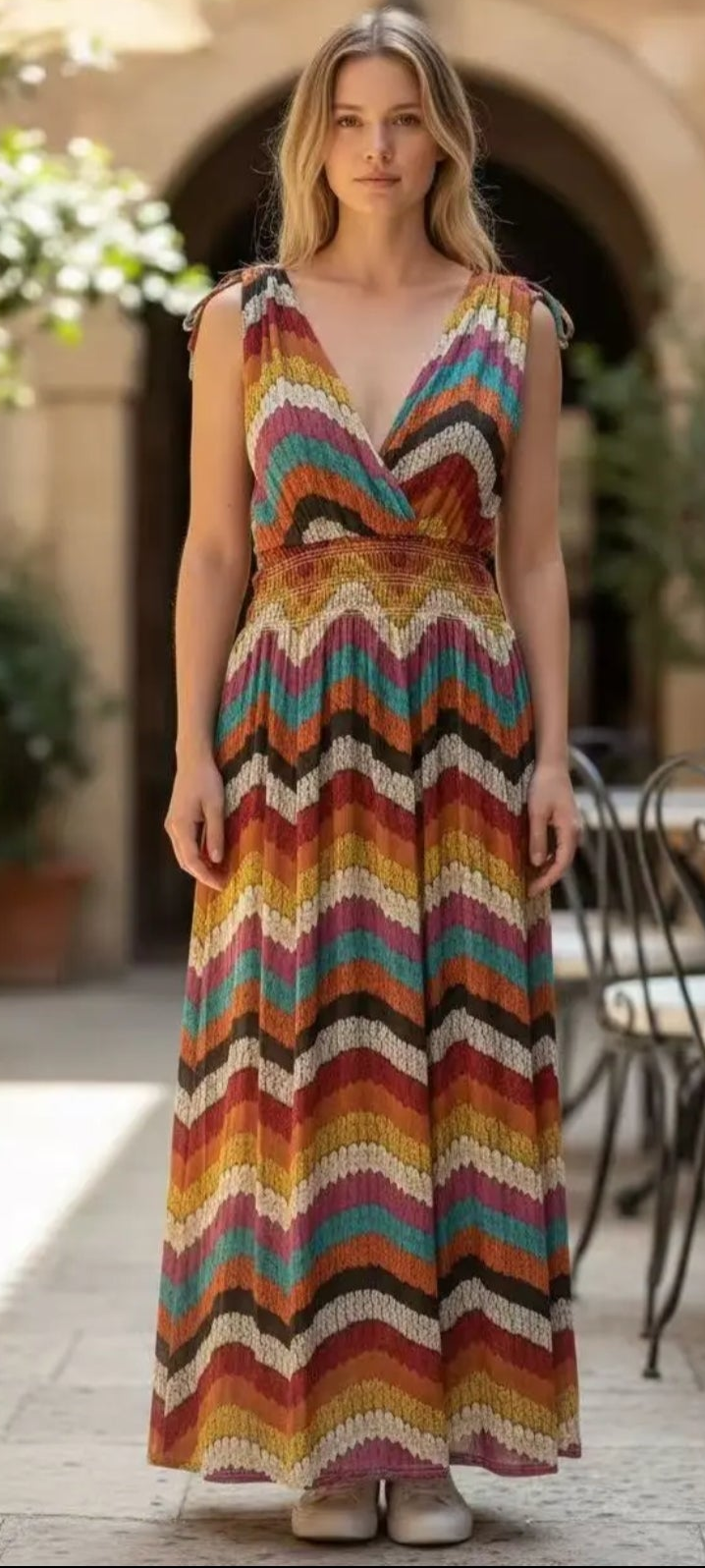 Tailliertes Sommerkleid
