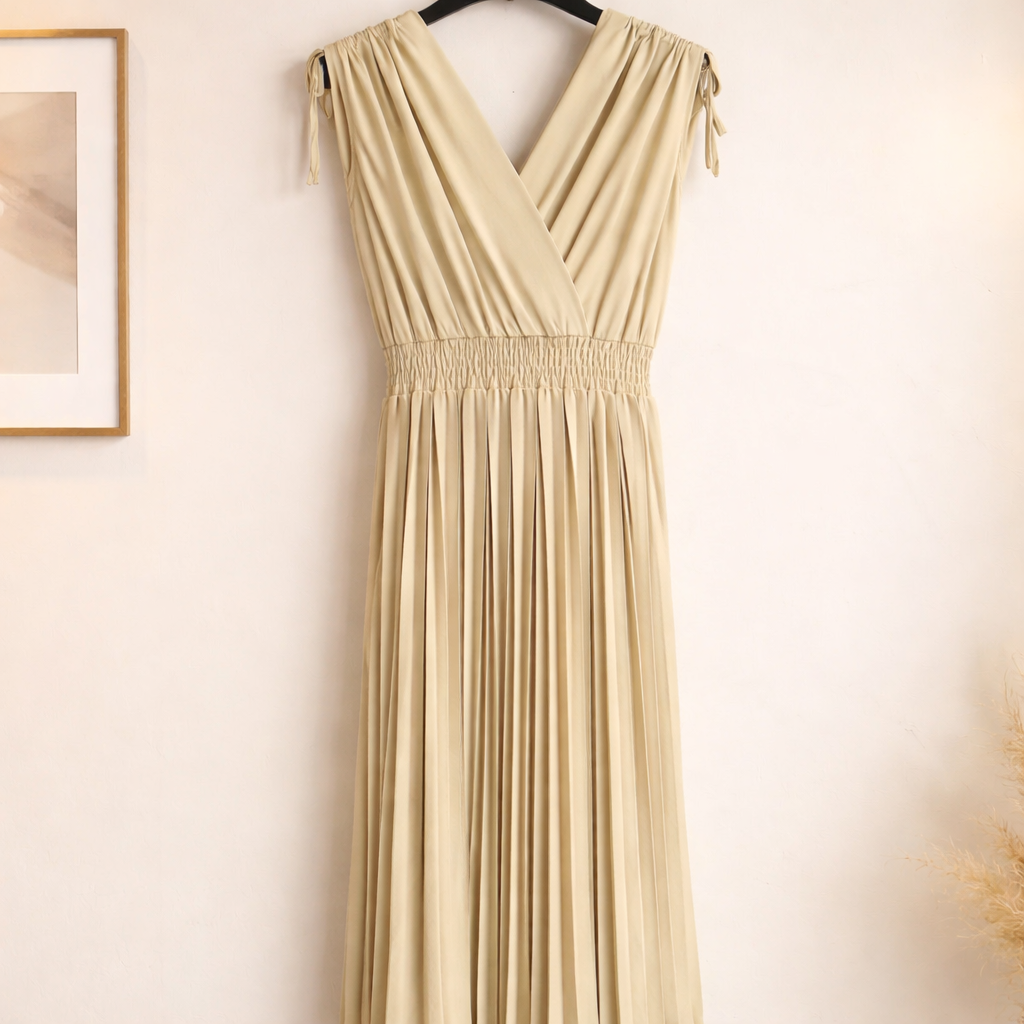 Kleid mit plissee Rock