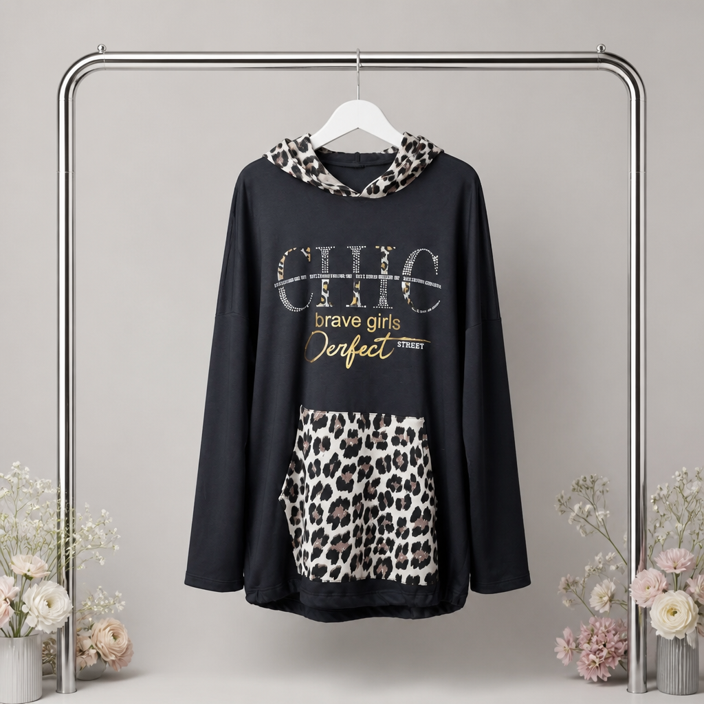 Hoodie Chic and Brave