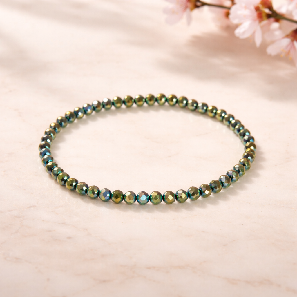 Armband aus geschliffen Glasperlen