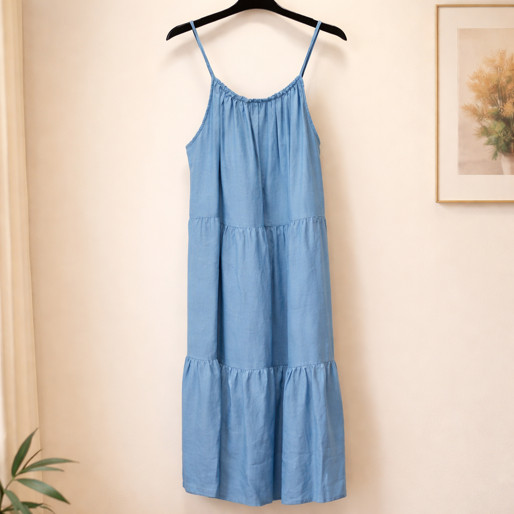 Stufenkleid aus leichtem Tencel