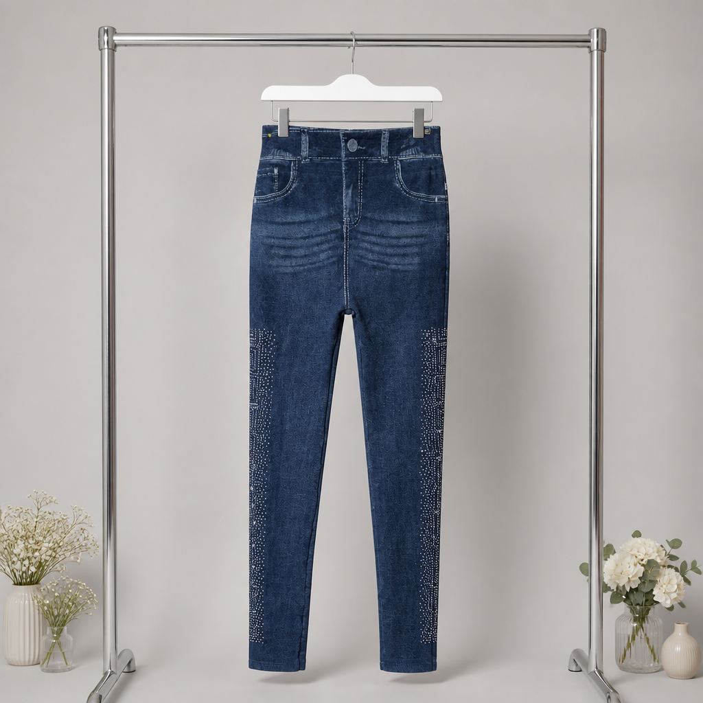 Jeggings mit Glitzerdetails
