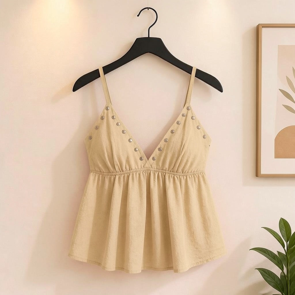 Croptop mit Nieten